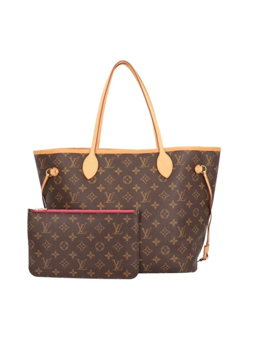 Louis Vuitton Neverfull MM Monogram Tote Canvas Brown
